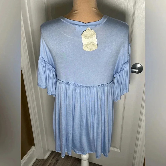 Altar'd State‎ Babydoll Tunic Top in Blue XS New - Picture 7 of 7
